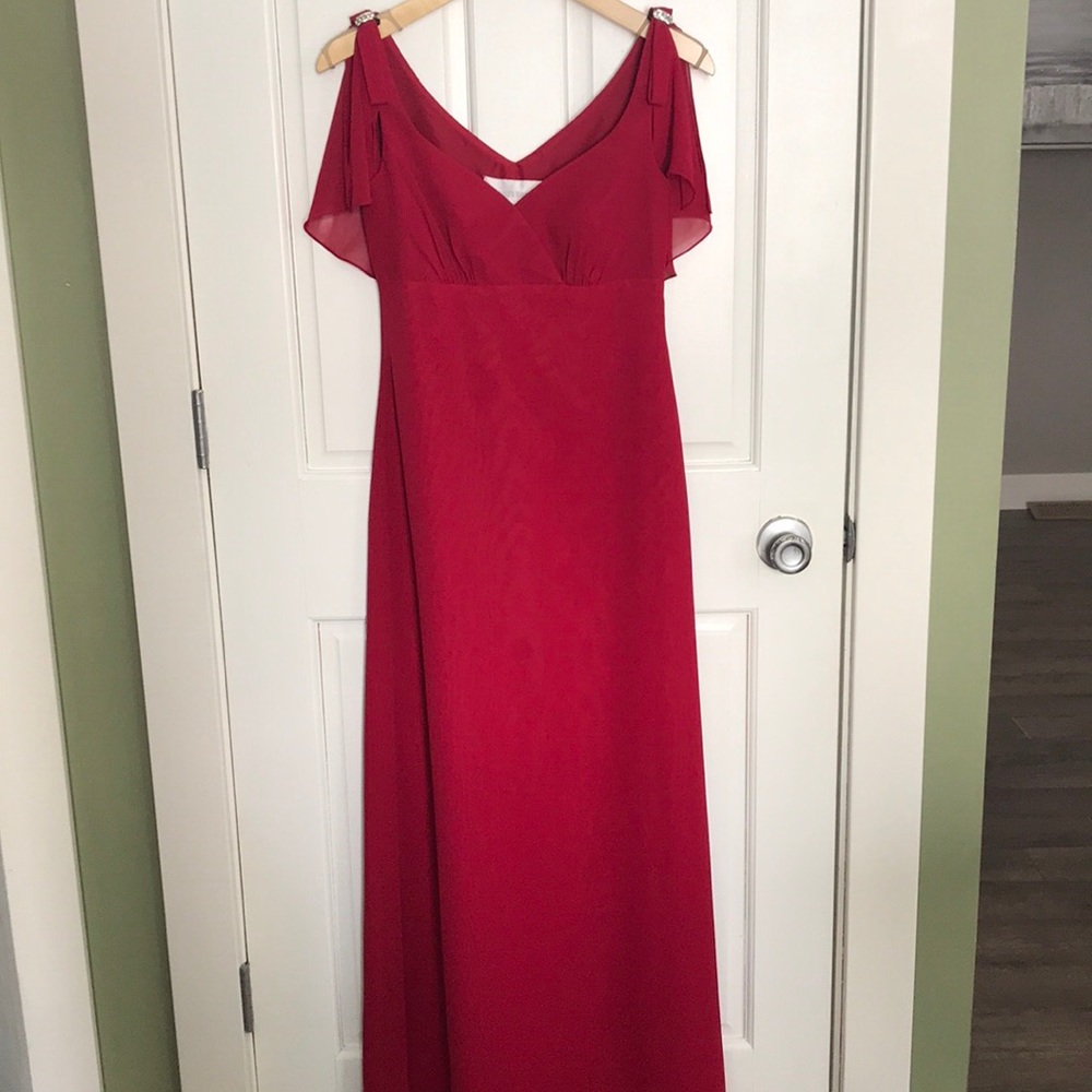 Davids Bridal brides maid dress apple sz 2,4,8